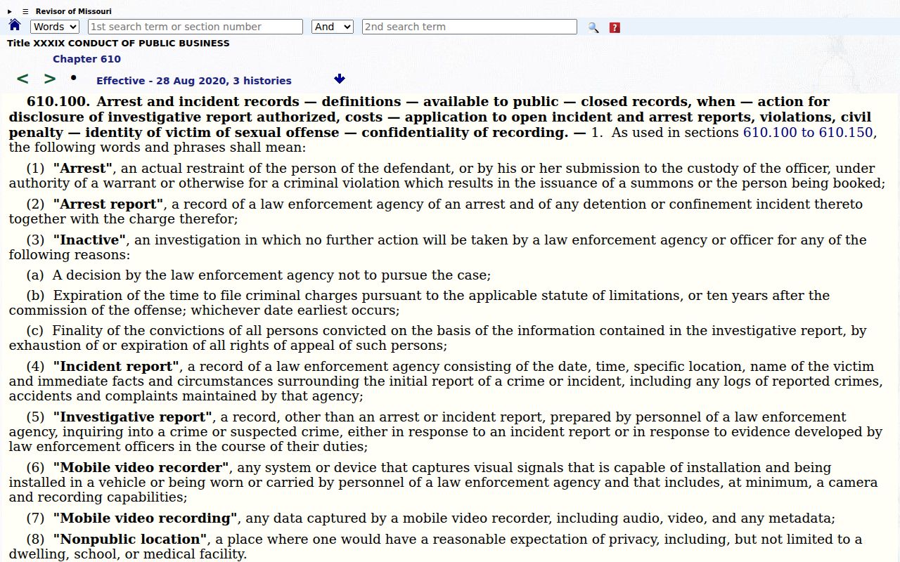 Lawrence County criminal court docket and arrest record distinction