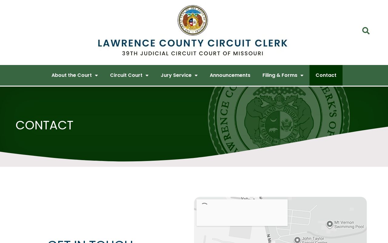Lawrence County court docket Circuit Clerk contact information