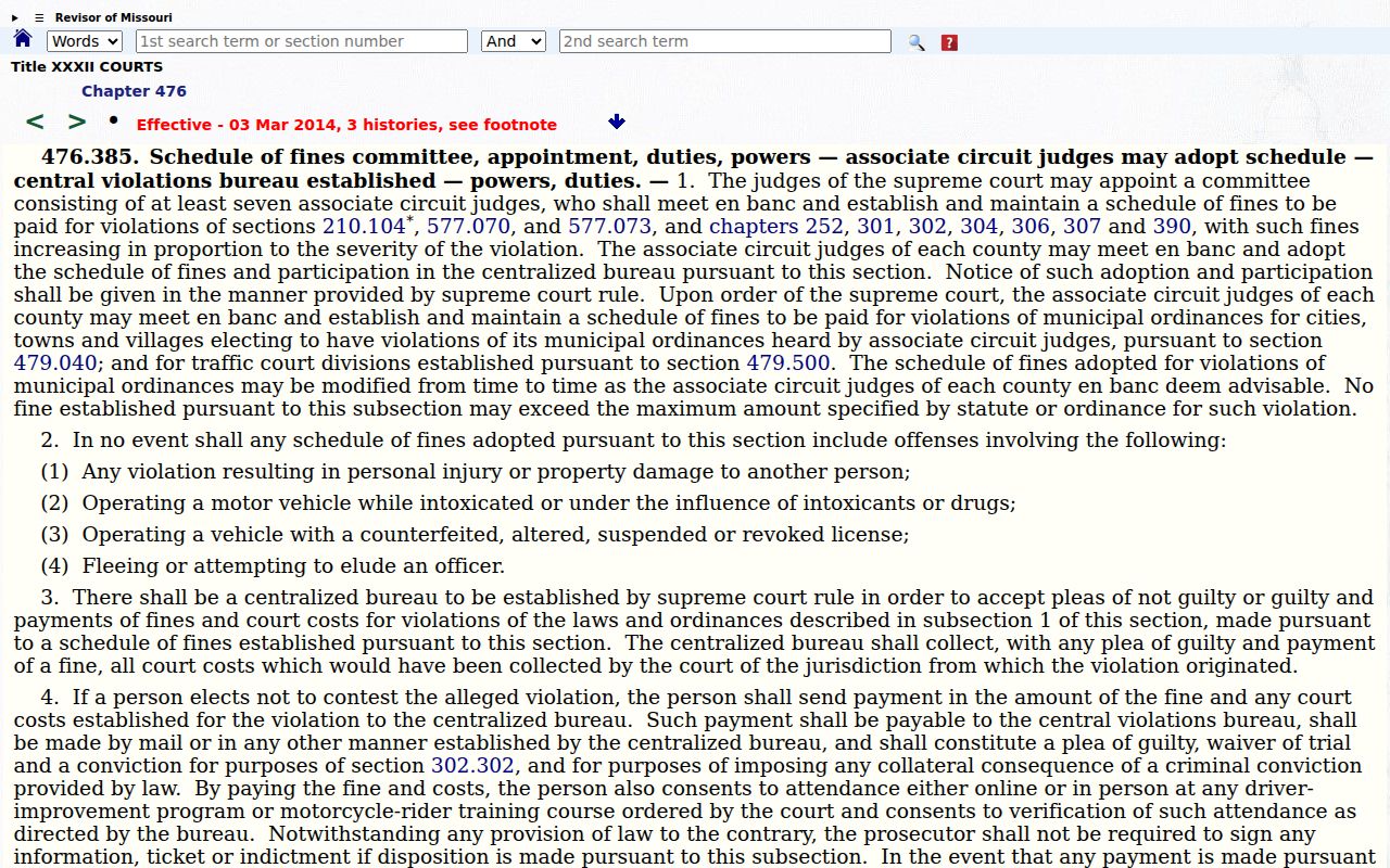 Lawrence County traffic court record centralized violations bureau reference